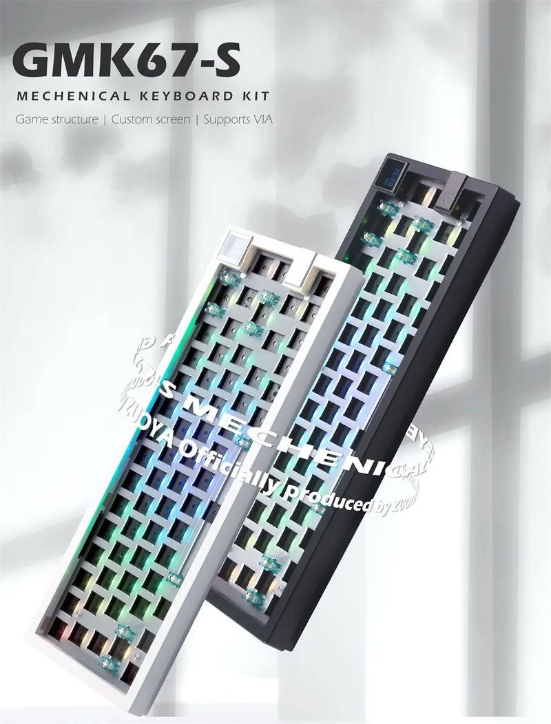 GMK67-S-Custom-Display-Screen-Mechanical-Gaming-Keyboard-Kit-Heiszlig-austauschbar-60-RGB-24Gbluetoo-2008460-1